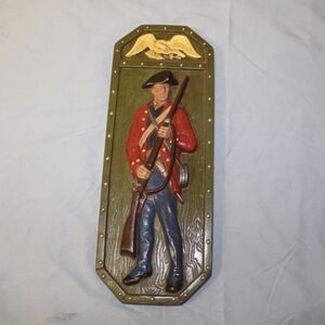 Vintage Continental Soldier Wall Plaques 1974